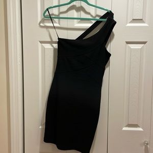 Guess one shoulder body con dress